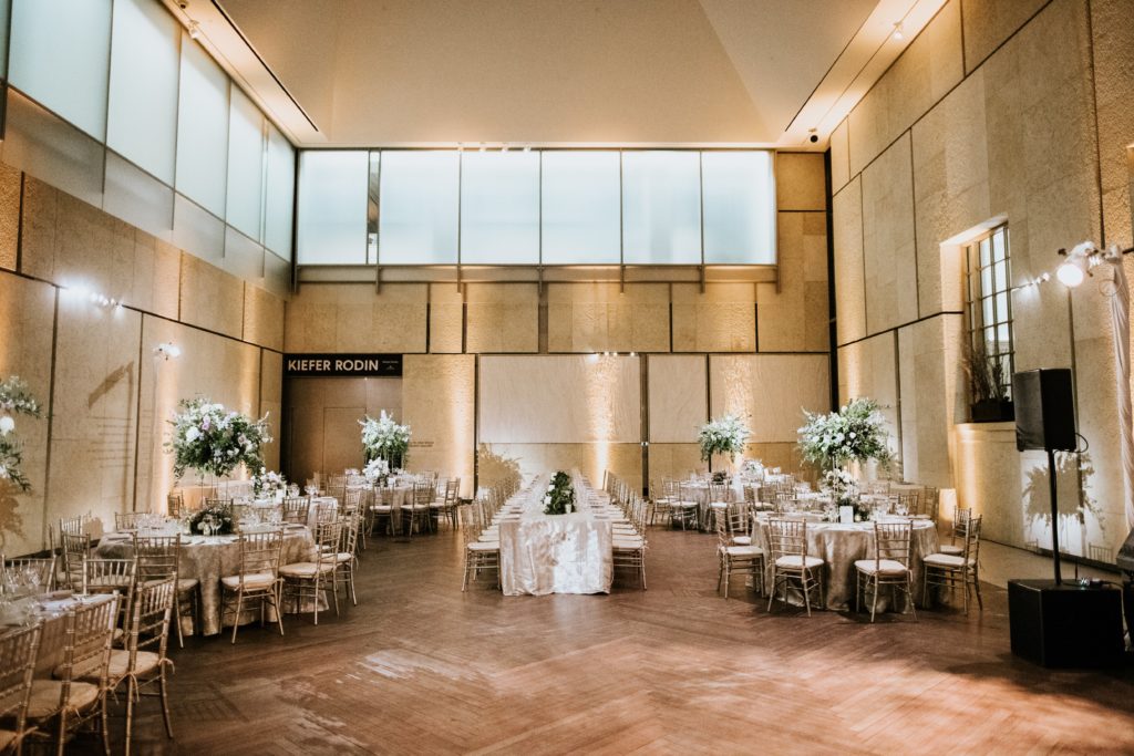 New Year Wedding at the Barnes Foundation by Sebesta Design. Photo by M2 Photography