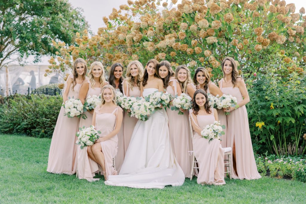 Classic Timeless Congress Hall Garden Party Wedding. Bridal Party flowers by Sebesta design, photography by Rachel Pearlman Photography